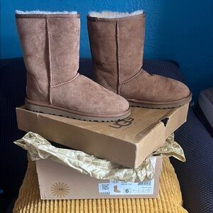 UGG Brown Winter Boots with Suede Finish